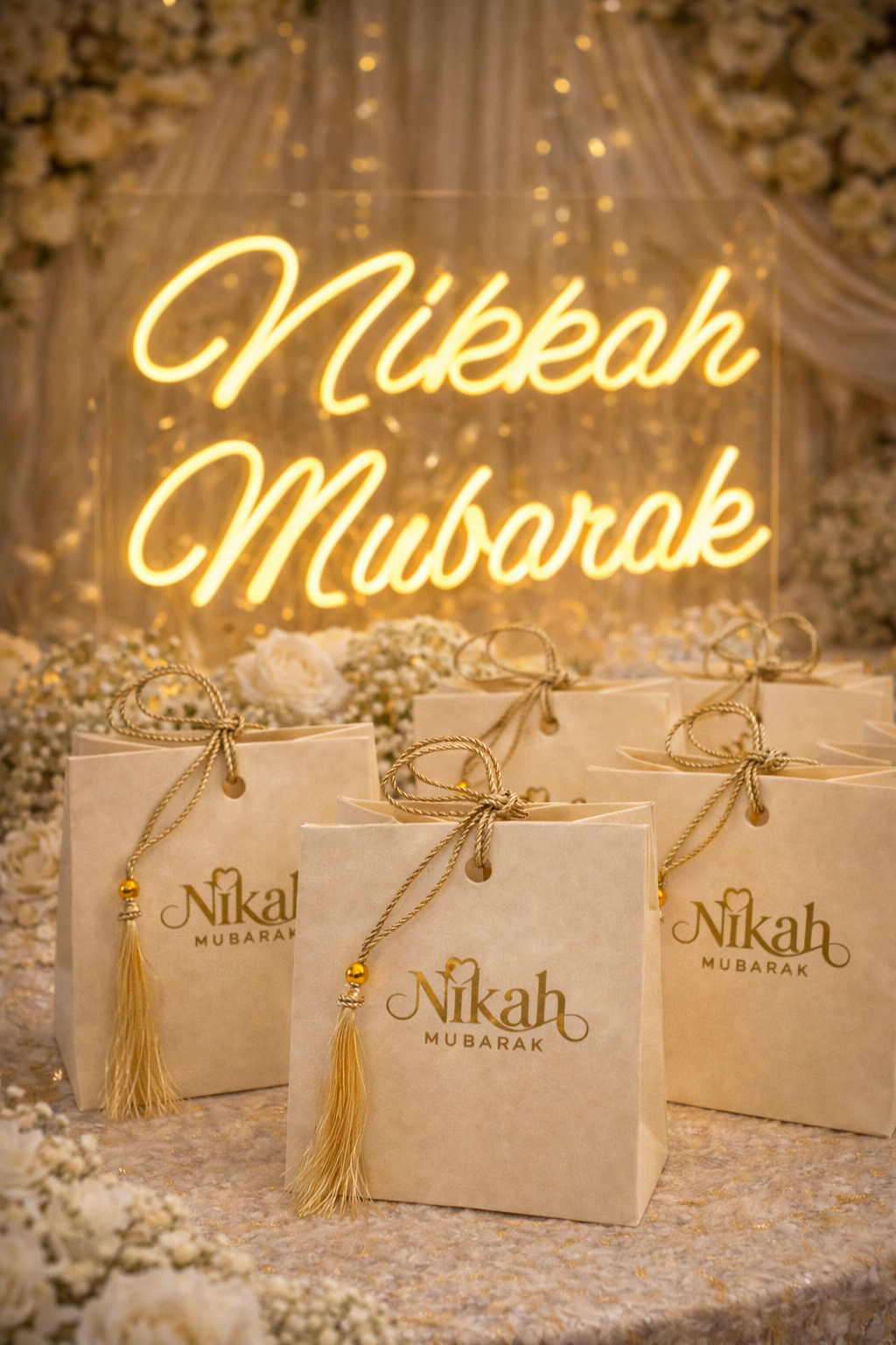 Neon Dholki Sign - Nikkah Mubarak