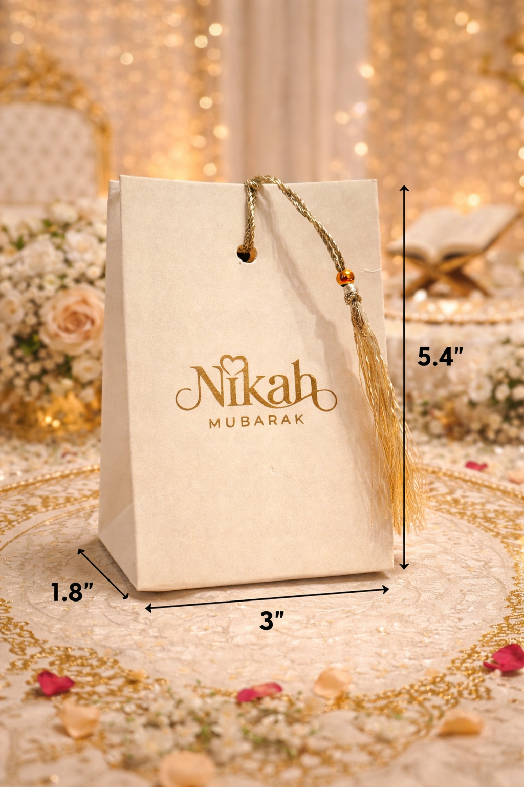 Royale Wax Seal Favour Box - Nikkah Mubarak