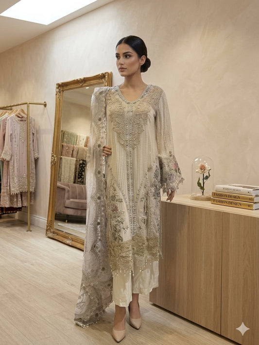 Maria B luxury chiffon suit
